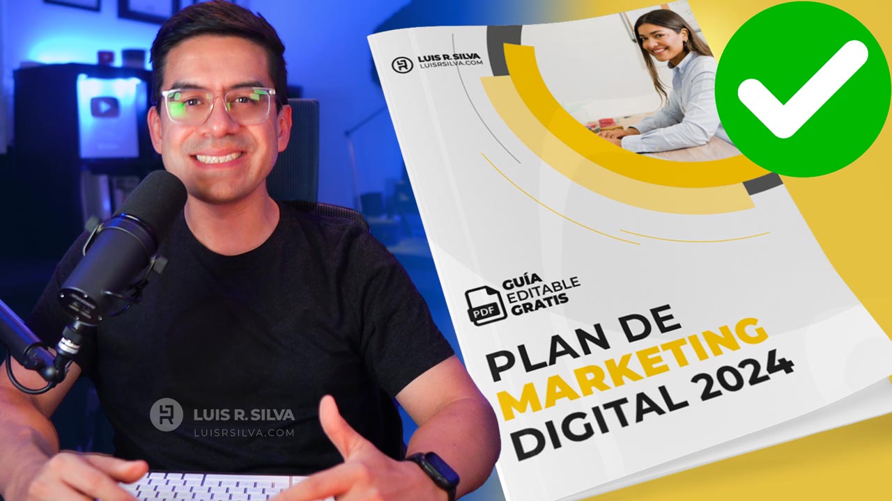 Plan Marketing Digital 2024 PDF Plantilla Gratis