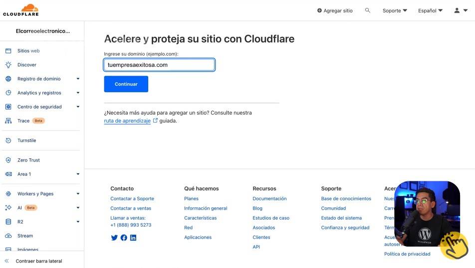 Conectar CDN de CloudFlare