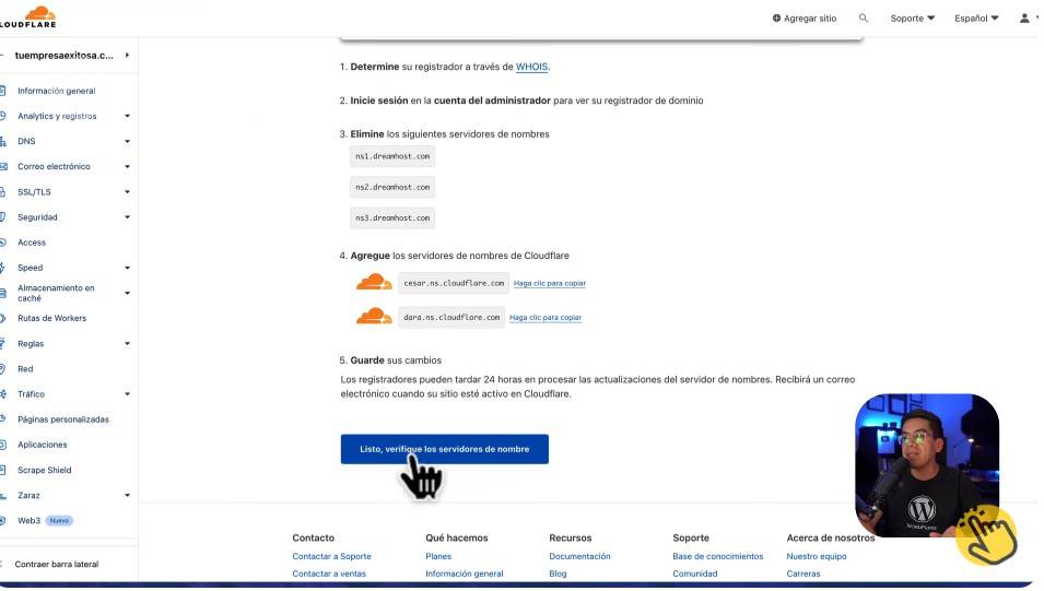 Conectar CDN de CloudFlare