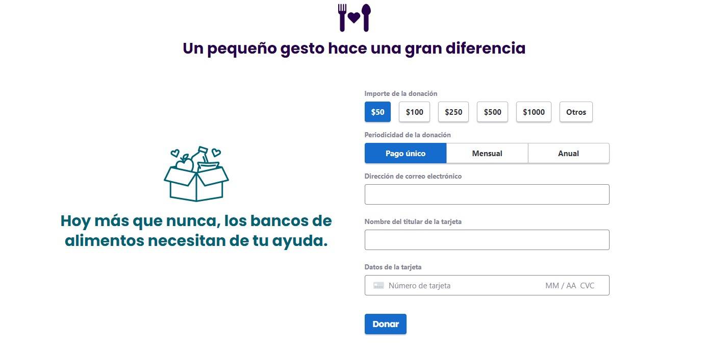 Donaciones Alimento para todos