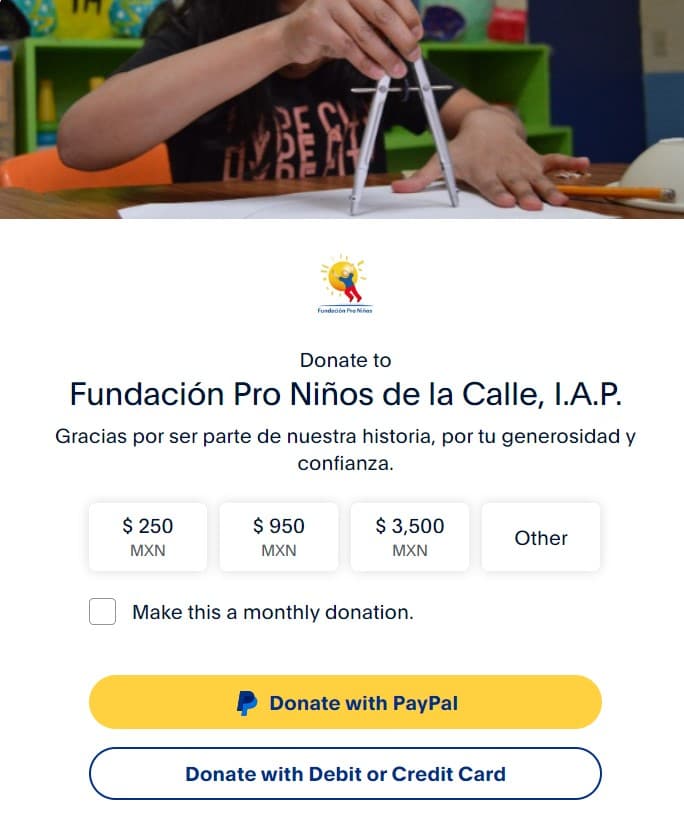 Dona a Pro niños