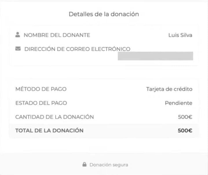 Donaciones a África