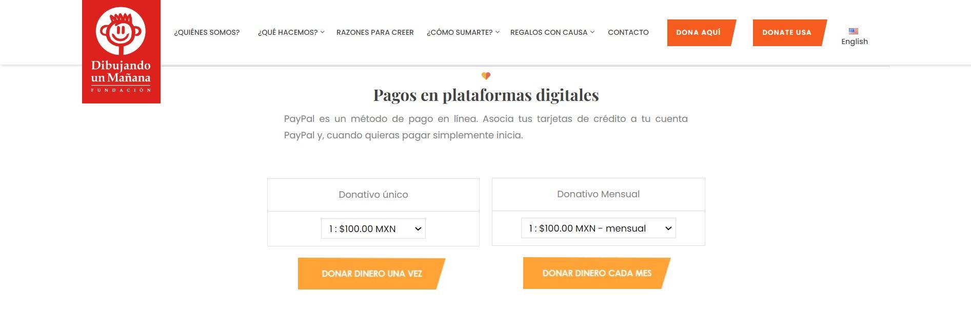 Donaciones Fundación Dibujando un mañana