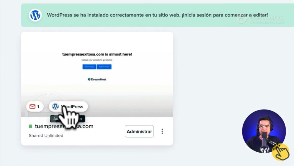 Cómo instalar WordPress en DreamHost