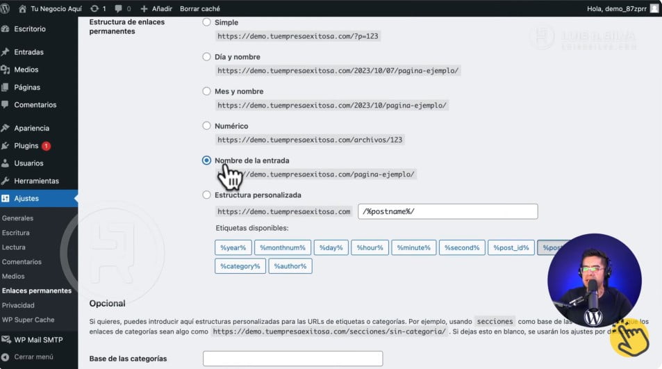 Primeros ajustes después de instalar WordPress