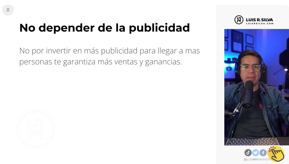 No depender de la publicidad