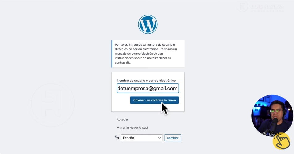 Recuperar acceso a WordPress desde wp-admin