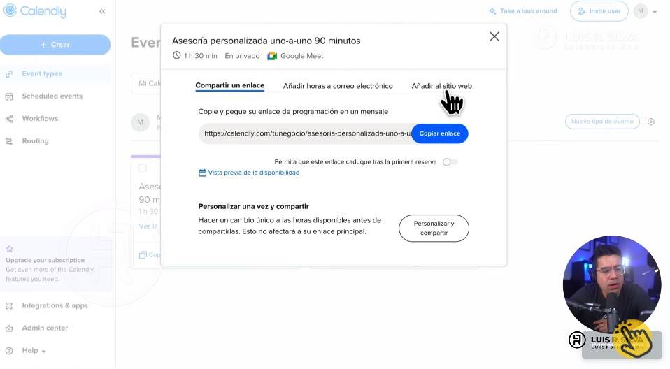 Insertar sistema para aceptar reservas online