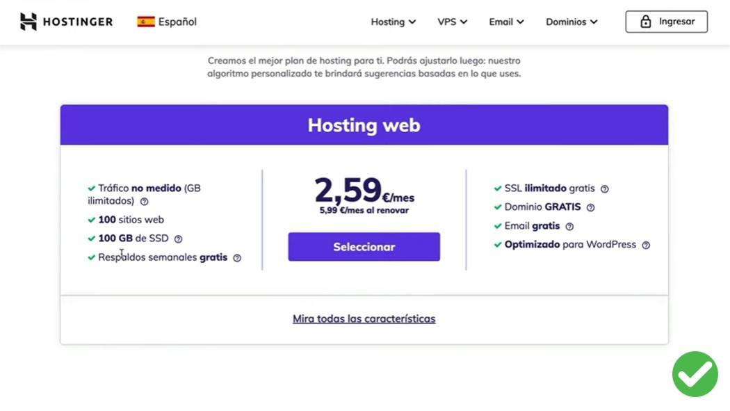 Crear una tienda online con Hostinger