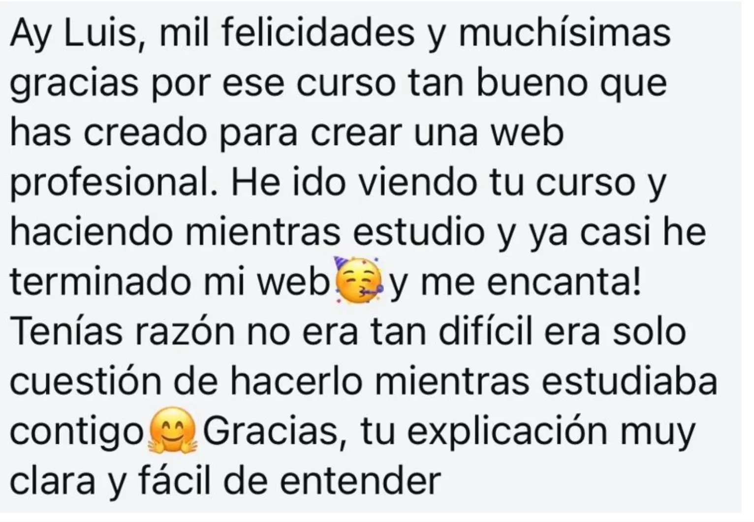 Testimonio Instagram