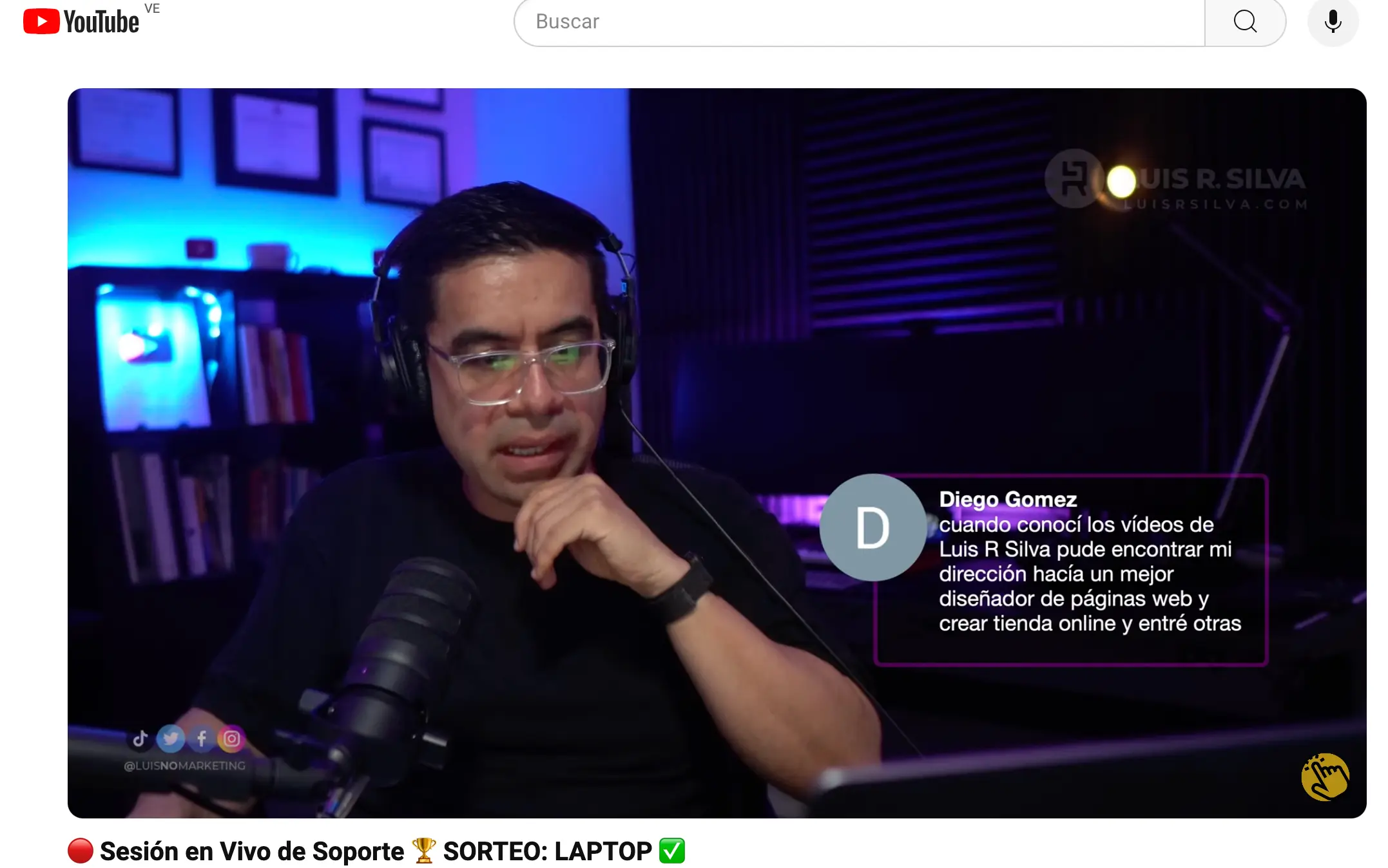 Testimonio diseñador live YT 13 jul 2024