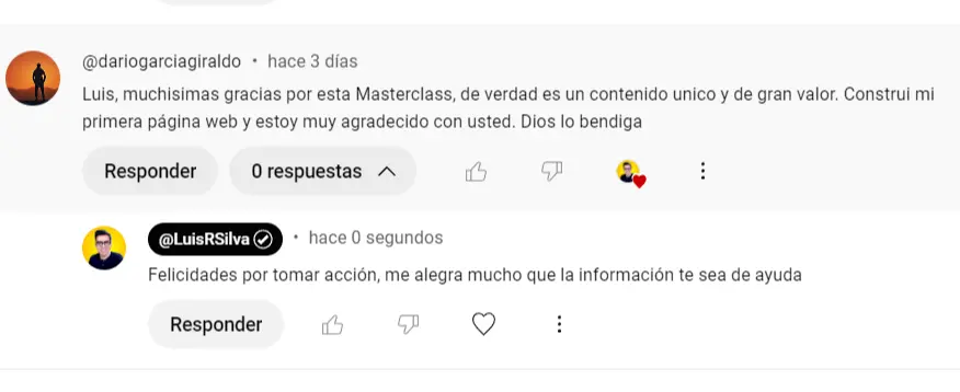 comentario YT