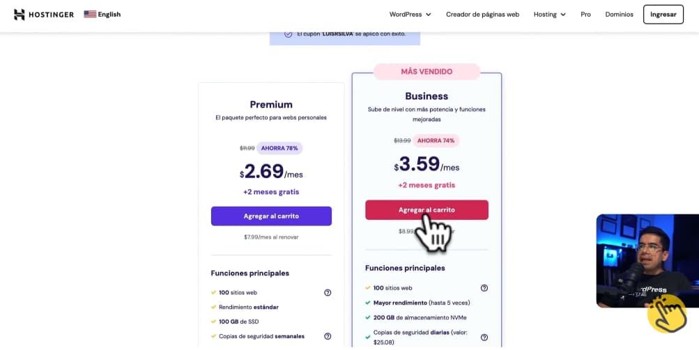 Hostinger con descuento