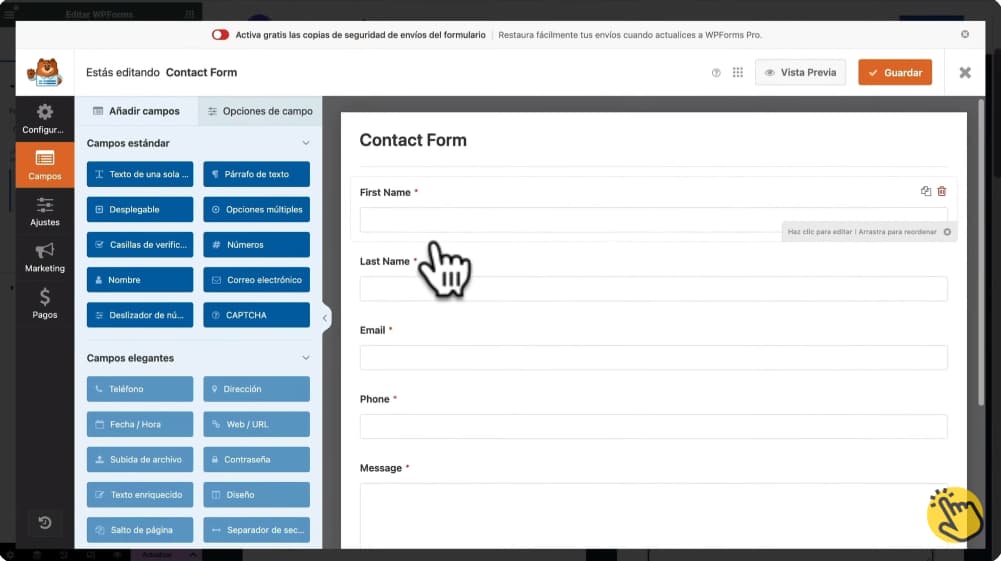 Como crear un formulario en mi página web