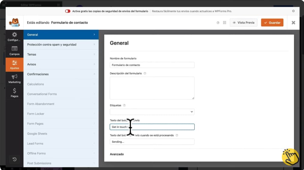 Cómo usar WPForms